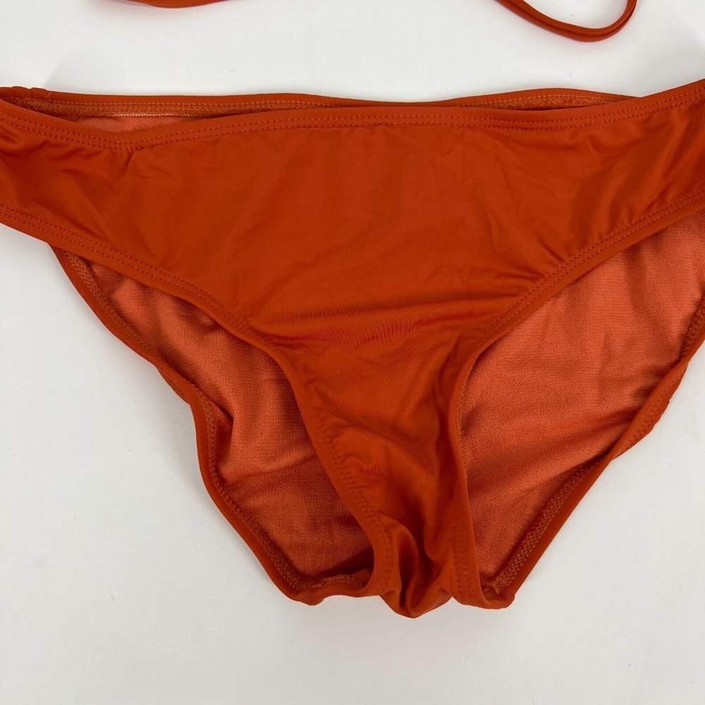 The Bikini Lab Bandeau Bikini Two Piece Set Orange Strappy NWT - Picture 6 of 12